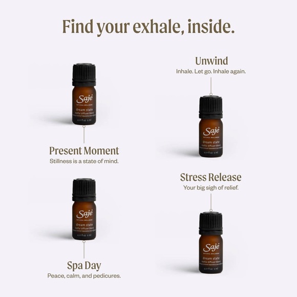 Sage Relaxation Diffuser Essential Oil Set of 4 - Picture 6 of 6